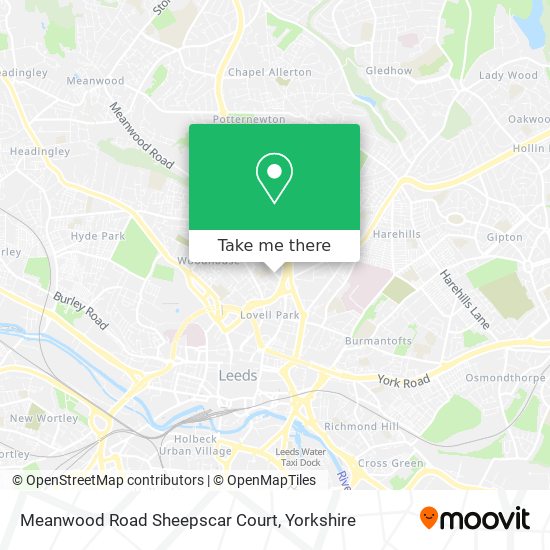 Meanwood Road Sheepscar Court map