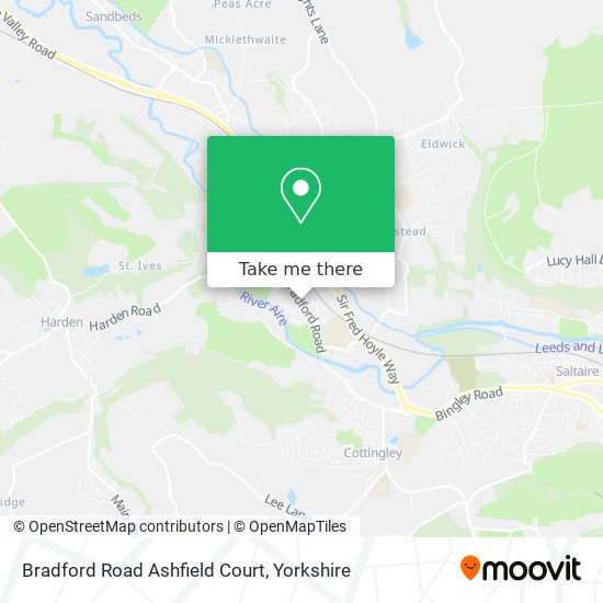 Bradford Road Ashfield Court map