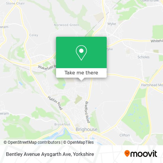 Bentley Avenue Aysgarth Ave map