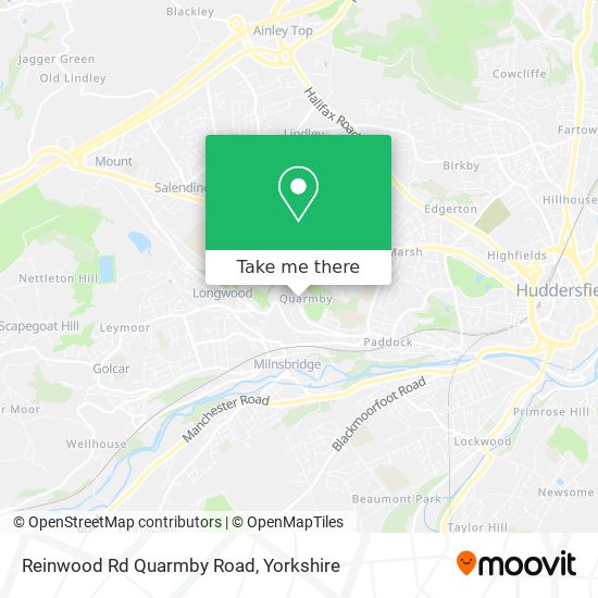 Reinwood Rd Quarmby Road map