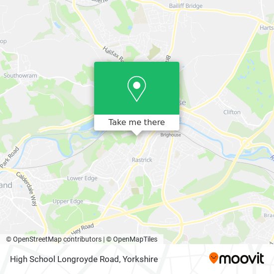 High School Longroyde Road map