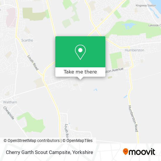 Cherry Garth Scout Campsite map