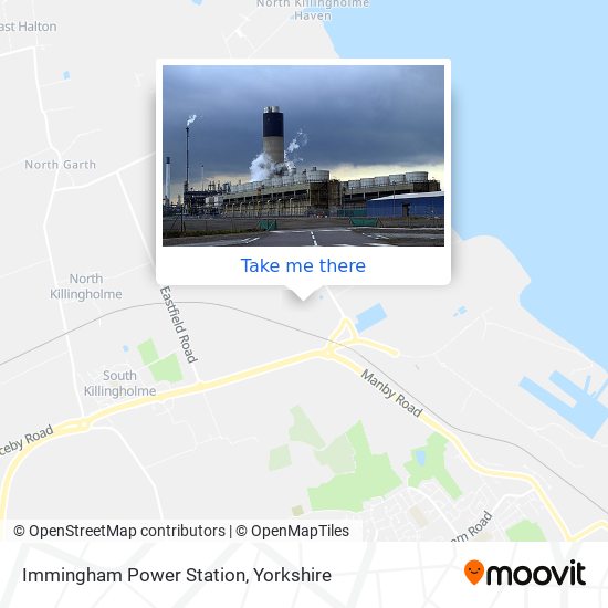 Immingham Power Station map