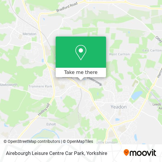 Airebourgh Leisure Centre Car Park map