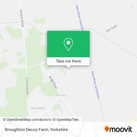 Broughton Decoy Farm map
