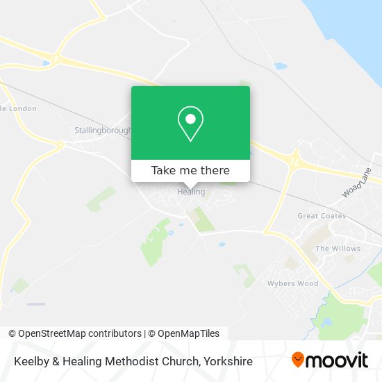 Keelby & Healing Methodist Church map
