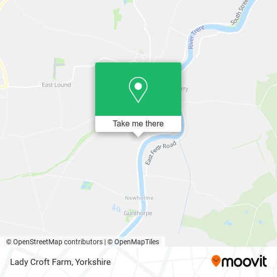 Lady Croft Farm map