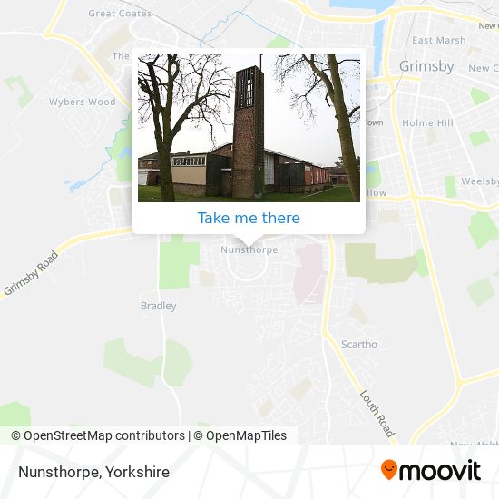 Nunsthorpe map