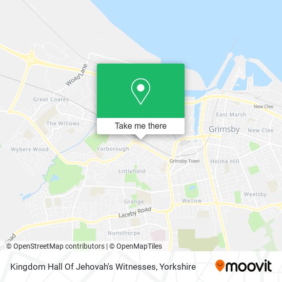 Kingdom Hall Of Jehovah's Witnesses map