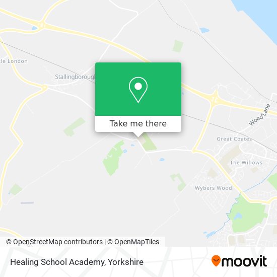Healing School Academy map