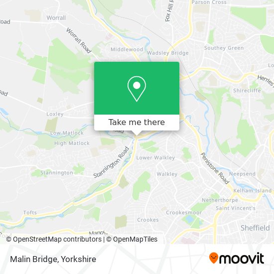 Malin Bridge map