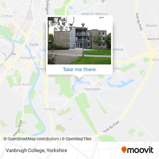 Vanbrugh College map