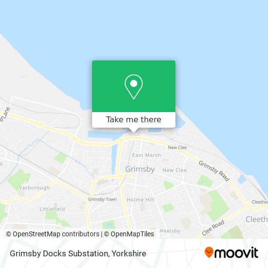 Grimsby Docks Substation map