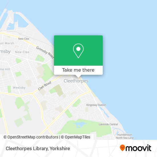Cleethorpes Library map