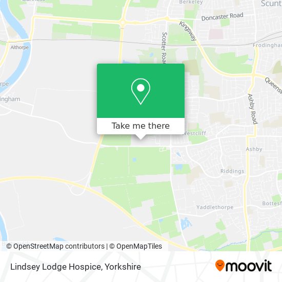 Lindsey Lodge Hospice map