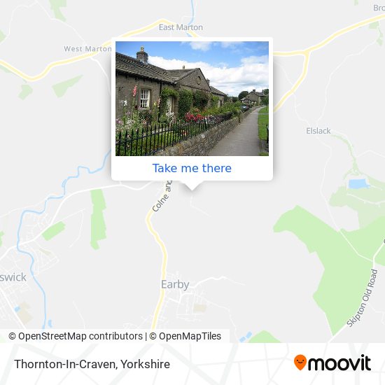 Thornton-In-Craven map