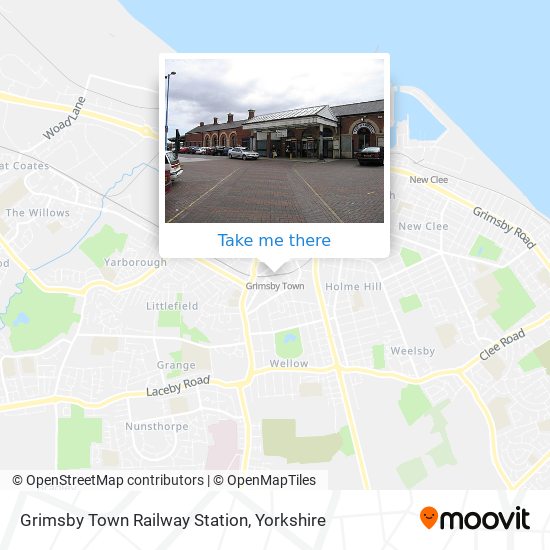 Grimsby Town Railway Station map