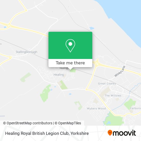 Healing Royal British Legion Club map