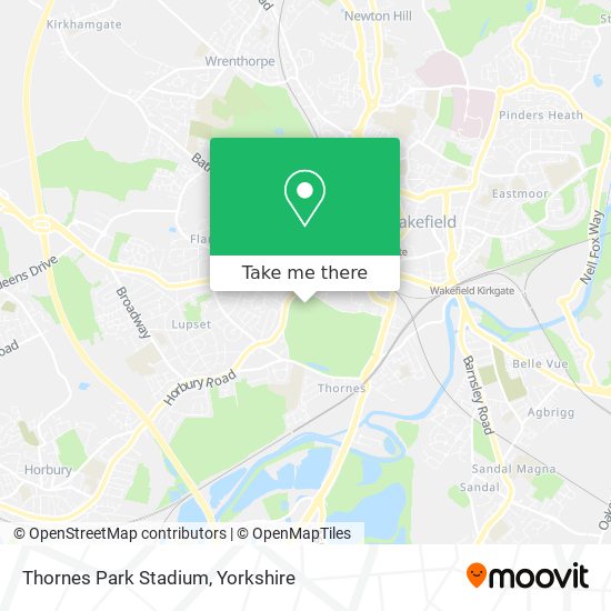 Thornes Park Stadium map