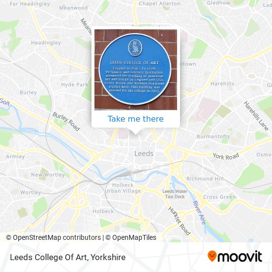 Leeds College Of Art map
