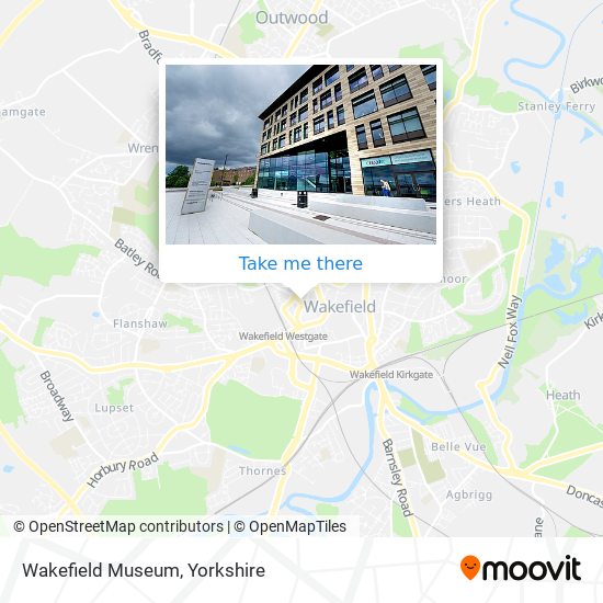 Wakefield Museum map