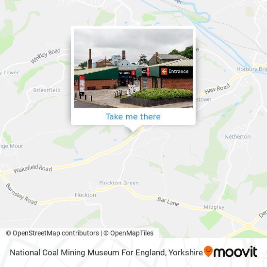 National Coal Mining Museum For England map