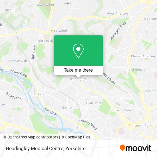Headingley Medical Centre map