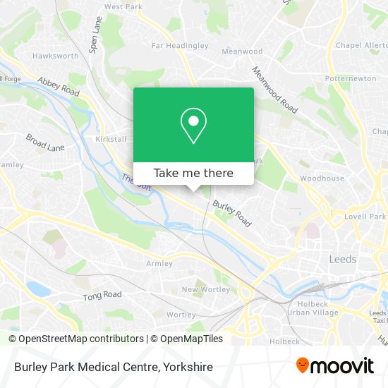 Burley Park Medical Centre map