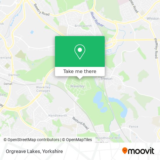 Orgreave Lakes map
