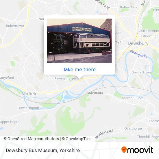 Dewsbury Bus Museum map