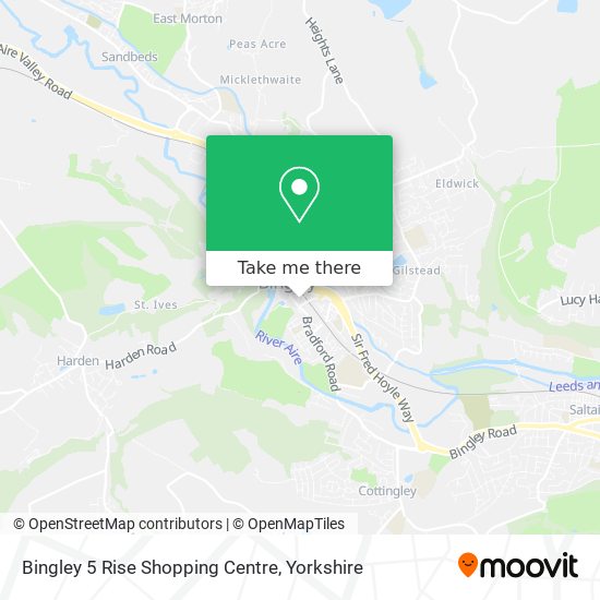 Bingley 5 Rise Shopping Centre map