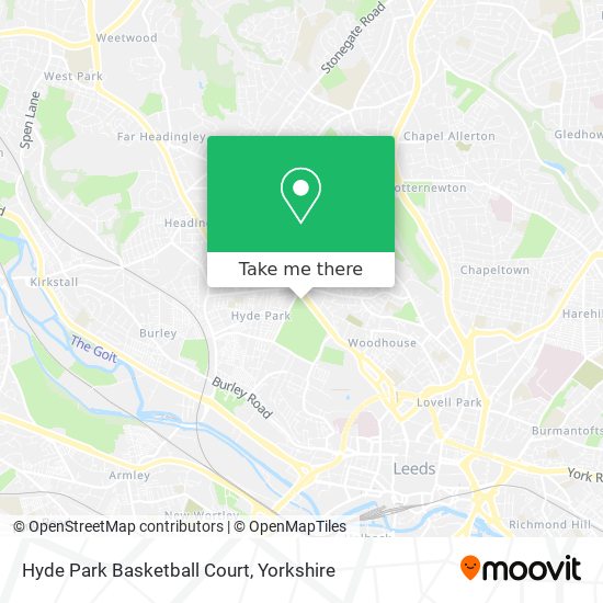 Hyde Park Basketball Court map