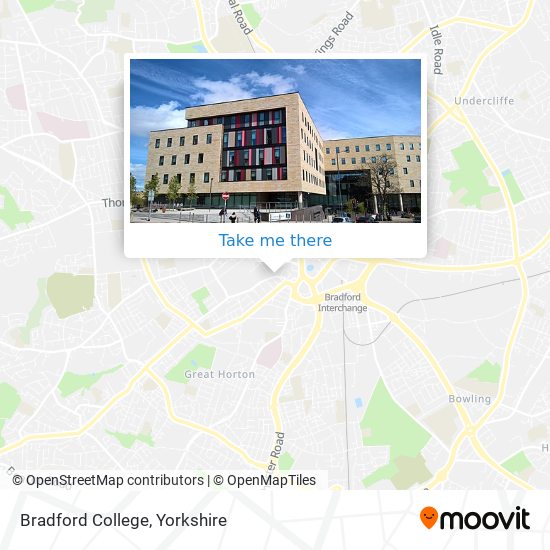 Bradford College map