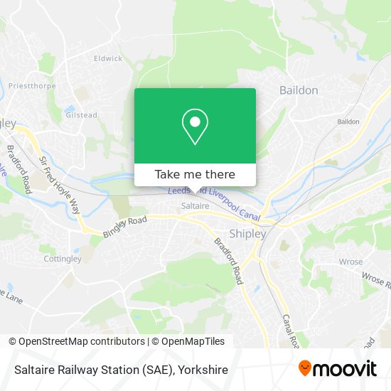 Saltaire Railway Station (SAE) map