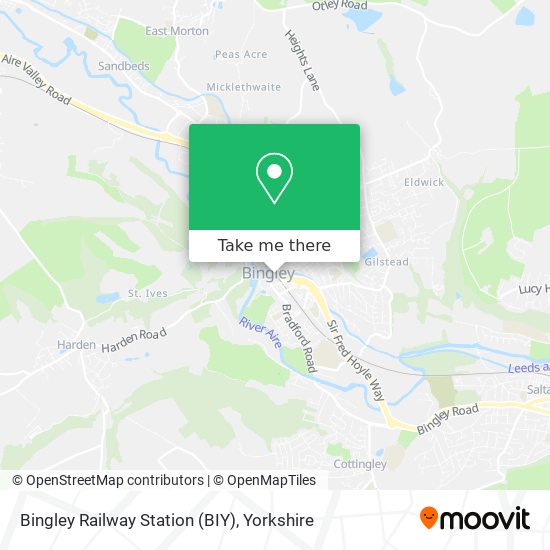 Bingley Railway Station (BIY) map