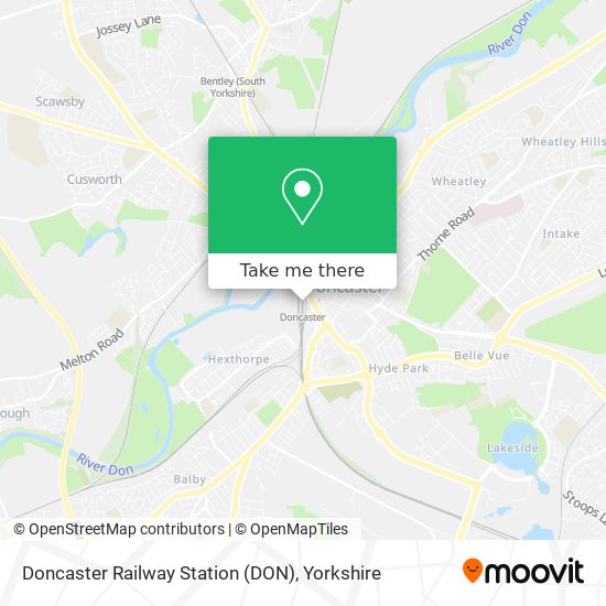 Doncaster Railway Station (DON) map