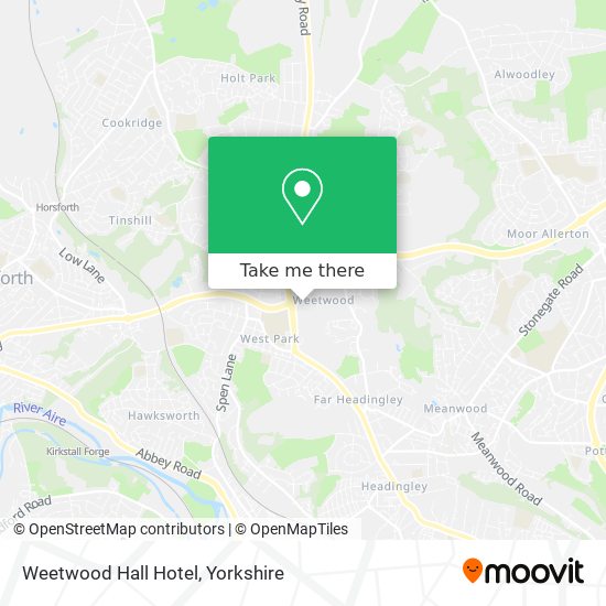 Weetwood Hall Hotel map