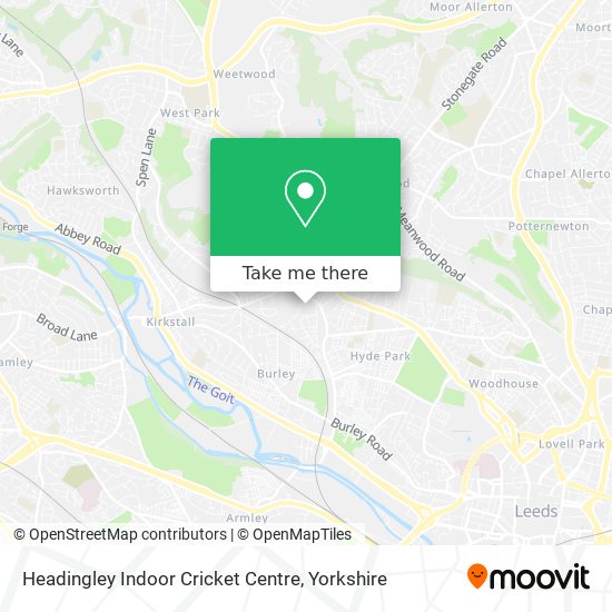 Headingley Indoor Cricket Centre map