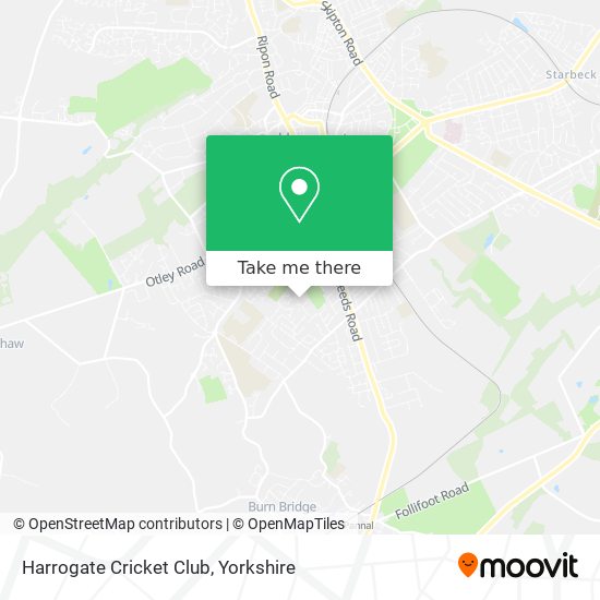 Harrogate Cricket Club map