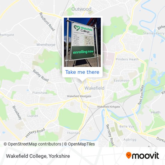 Wakefield College map