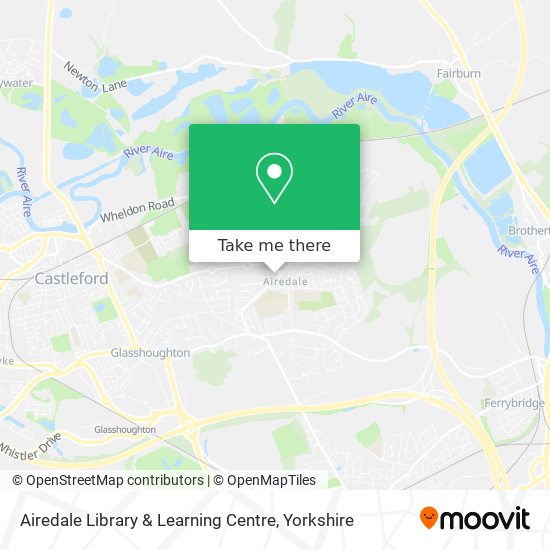 Airedale Library & Learning Centre map