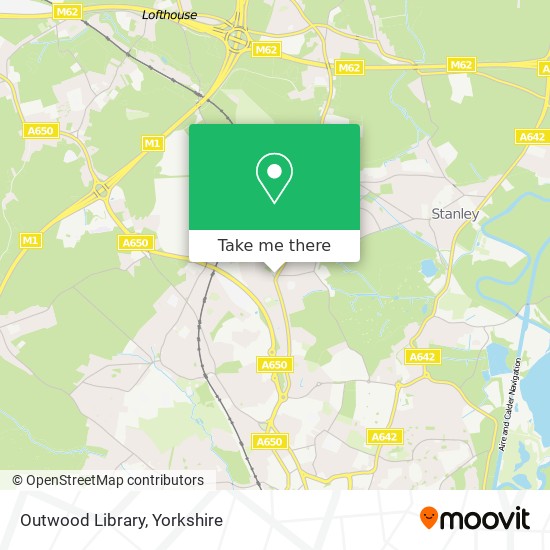 Outwood Library map