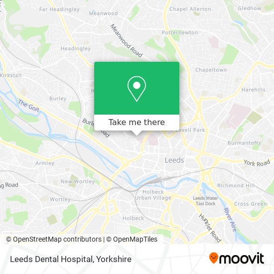 Leeds Dental Hospital map