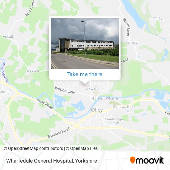 Wharfedale General Hospital map