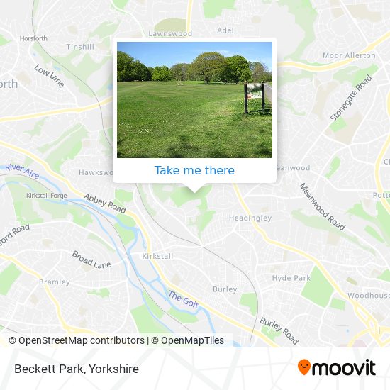 Beckett Park map