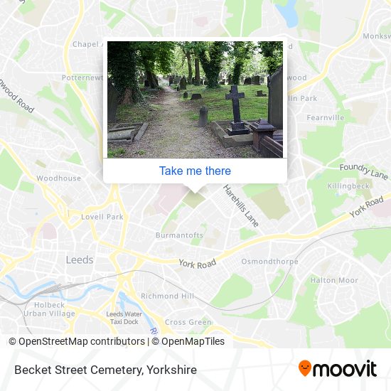 Becket Street Cemetery map