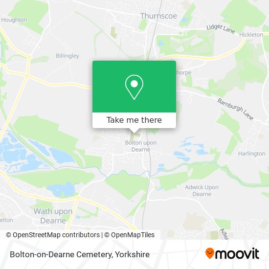 Bolton-on-Dearne Cemetery map