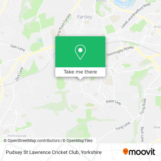 Pudsey St Lawrence Cricket Club map