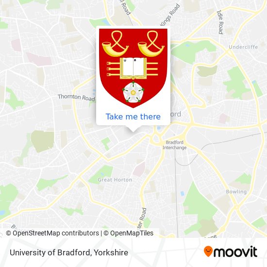 University of Bradford map