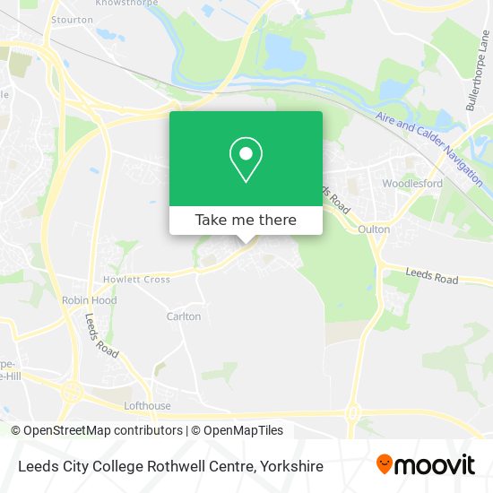 Leeds City College Rothwell Centre map